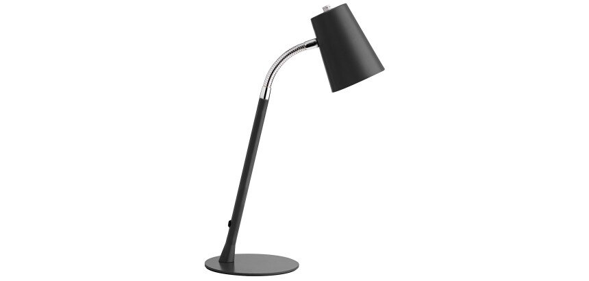 Lampe de bureau led Unilux flexio2 prise europe noir
