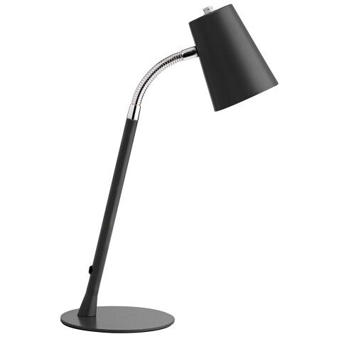 Lampe de bureau led Unilux flexio2 prise europe noir