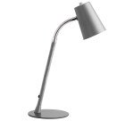 Lampe de bureau led Unilux flexio2 prise europe gris métal