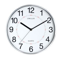 Horloge murale Unilux Aria, gris métal