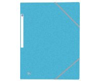 Chemise 3 rabats Oxford top file + a4 avec élastique couverture carte bleu