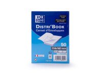 Bloc de 50 enveloppes Oxford 114x162  auto adhesive precasee ouverture facile - blanc