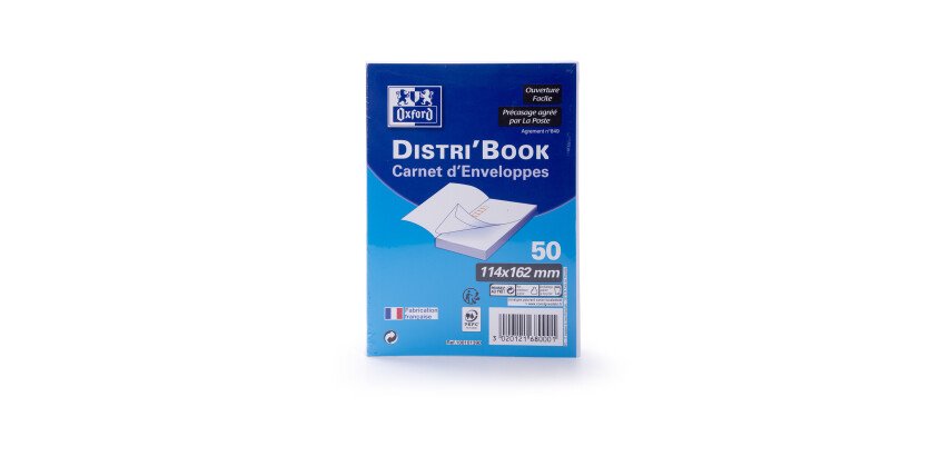bloc de 50 EnveloPPes Oxford 114x162  auto adhesive precasee ouverture facile - blanc