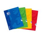 Cahier Oxford OpenFlex 24x32cm grands carreaux Seyès 192 pages brochées couverture polypro coloris assortis