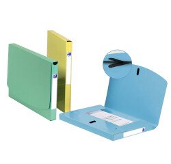 Pochette velcro Oxford oaz fond 30mm a4 carte lustrée assortie