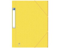 Chemise 3 rabats Oxford eurofolio+ prestige a4 avec élastique couverture carte jaune