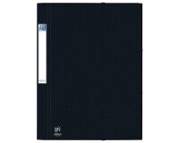 Chemise 3 rabats Oxford eurofolio+ prestige a4 avec élastique couverture carte noir