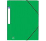 Chemise 3 rabats Oxford eurofolio+ prestige a4 avec élastique couverture carte vert