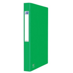 Classeur Oxford eurofolio+ a4 dos 35mm 2 anneaux couverture carte vert