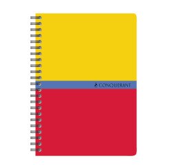 Spiral notebook Conquérant 10.5 x 14.8 cm 5 x 5 mm 100 pages