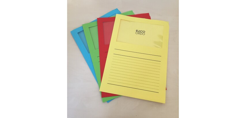 Boite de 100 pochettes-coin Elco Ordo Classico 22x31cm papier épaisseur 120g