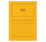 Boite de 100 pochettes-coin Elco ordo classico 22x31cm papier épaisseur 120g jaune pastel