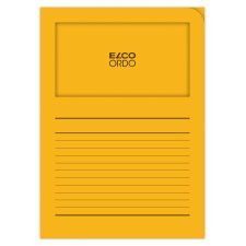 Boite de 100 pochettes-coin Elco ordo classico 22x31cm papier épaisseur 120g jaune pastel