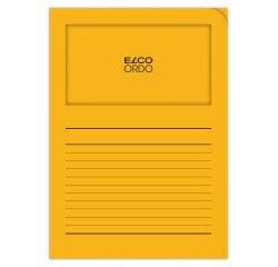 Boite de 100 pochettes-coin Elco ordo classico 22x31cm papier épaisseur 120g jaune pastel