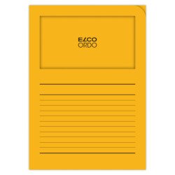 Boite de 100 pochettes-coin Elco ordo classico 22x31cm papier épaisseur 120g jaune pastel