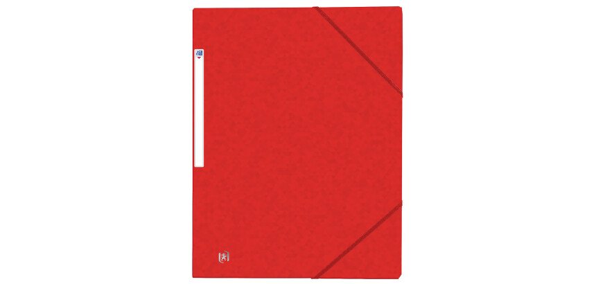 Chemise Oxford top file + a4 avec élastique couverture carte rouge