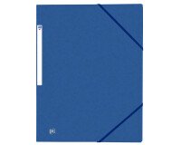 Chemise Oxford Top File + A4 avec élastique couverture carte bleu