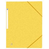 Chemise Oxford top file + a4 avec élastique couverture carte jaune