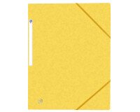Chemise Oxford top file + a4 avec élastique couverture carte jaune