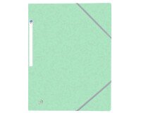Chemise 3 rabats Oxford top file + a4 avec élastique couverture carte vert pastel