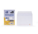 Lot de 20 enveloppes Oxford 114x162 auto adhesive precasee - blanc