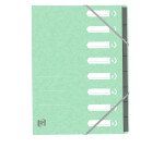 Trieur standard Oxford a4 8 positions couverture carte assortis pastel