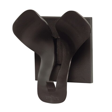 Patère trio magnétique Unilux noir