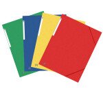 Chemise 3 rabats Oxford top file + a3 avec élastique couverture carte coloris assortis