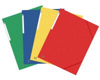 Chemise 3 rabats Oxford top file + a3 avec élastique couverture carte coloris assortis