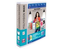 Classeur Oxford polyvision a4+ dos45 4anneaux en d polypro translucide incolore