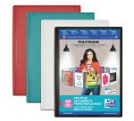 Protège-documents Oxford Polyvision A4 200 vues / 100 pochettes couverture polypro opaque coloris assortis