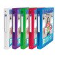 Classeur Oxford polyvision a4 dos 30mm 4 anneaux ronds couverture polypro translucide coloris assortis