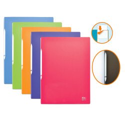 Protège-documents Oxford Stand'Up A4 100 vues / 50 pochettes couverture polypro translucide coloris assortis