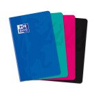 Carnet Oxford Color Life 11x17cm petits carreaux 5mm 192 pages brochées couverture carte coloris assortis