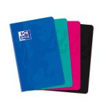 Carnet Oxford color life 11x17cm petits carreaux 5mm 192 pages brochées couverture carte coloris assortis