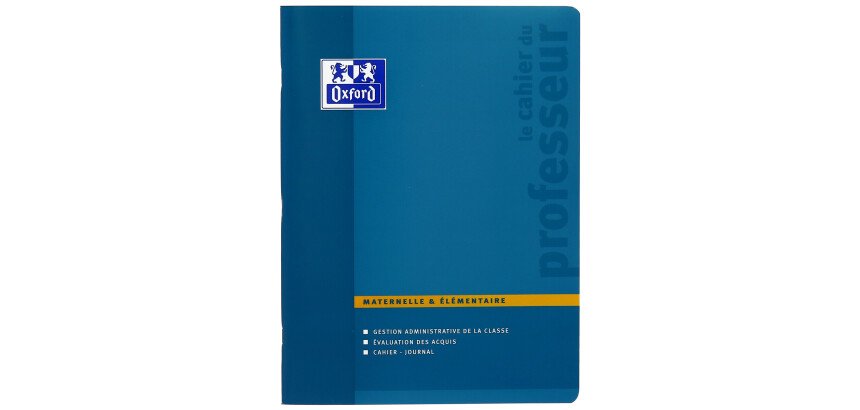 Cahier Oxford enseignants maternelle et élémentaire 24x32cm réglure spécifique 100 pages agrafées coloris assortis