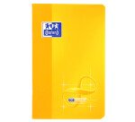 Carnet Oxford infinium 9x14cm petits carreaux 5mm 96 pages agrafées couverture synthétique coloris assortis
