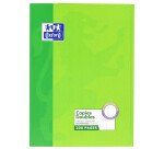 Copies doubles Oxford non perforées a4 grands carreaux seyès 200 pages étui carte vert