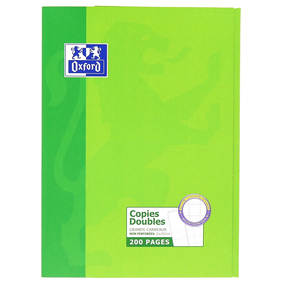 Clairefontaine Copies doubles A4 21x29,7 cm perforées petits carreaux