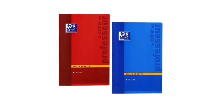 Cahier de notes Oxford enseignants A4 réglure spécifique 44 pages agrafées coloris assortis