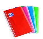 Répertoire Oxford Color Life 9x14cm petits carreaux 5mm 100 pages reliure spirale couverture carte coloris assortis