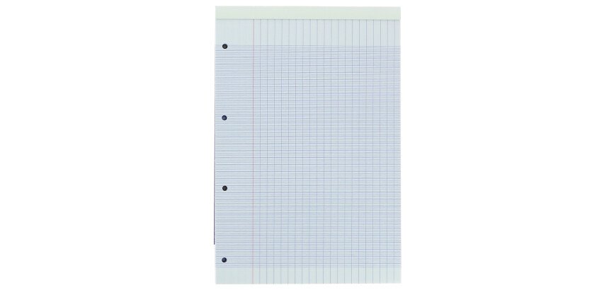 Bloc de bureau agrafé Color Life Oxford  21 x 29,7  grands carreaux 160 pages