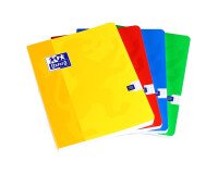 Carnet Oxford color life 17x22cm petits carreaux 5mm 192 pages brochées couverture carte coloris assortis