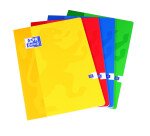 Cahier Oxford Color Life A4 grands carreaux Seyès 48 pages agrafées couverture carte coloris assortis