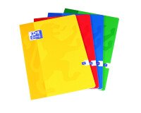 Cahier Oxford color life a4 grands carreaux seyès 48 pages agrafées couverture carte coloris assortis