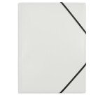 Chemise 3 rabats Oxford polyvision a4 avec élastique couverture polypro blanc