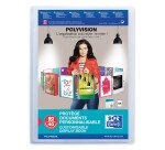 Protège-documents Oxford Polyvision A4 80 vues / 40 pochettes couverture polypro translucide incolore