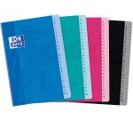 Répertoire Oxford Color Life A5 petits carreaux 5mm 192 pages brochées couverture carte coloris assortis