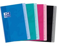Répertoire Oxford color life a5 petits carreaux 5mm 192 pages brochées couverture carte coloris assortis