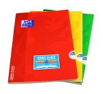 Cahier Oxford OpenFlex A4 grands carreaux Seyès 140 pages agrafées couverture polypro coloris assortis